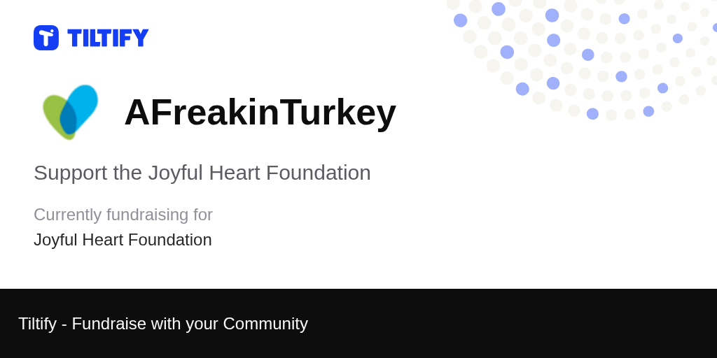 Tiltify - Support the Joyful Heart Foundation