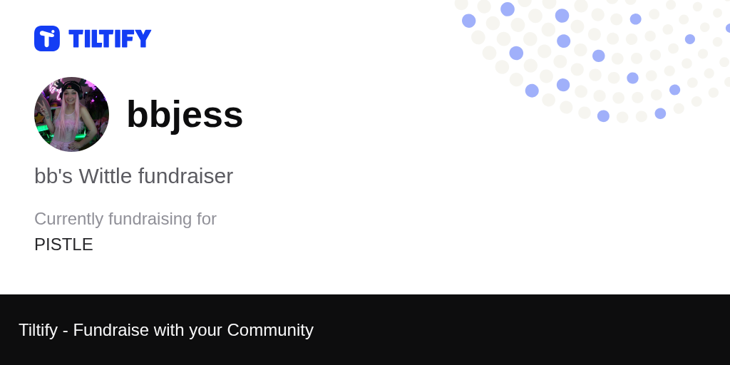 Tiltify - bb's Wittle fundraiser