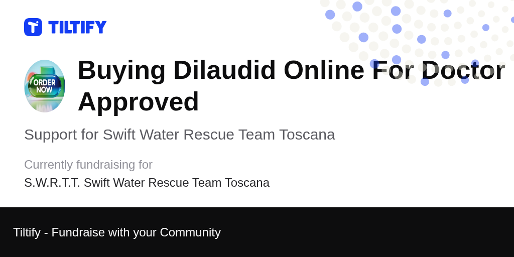 Tiltify - Support for Swift Water Rescue Team Toscana