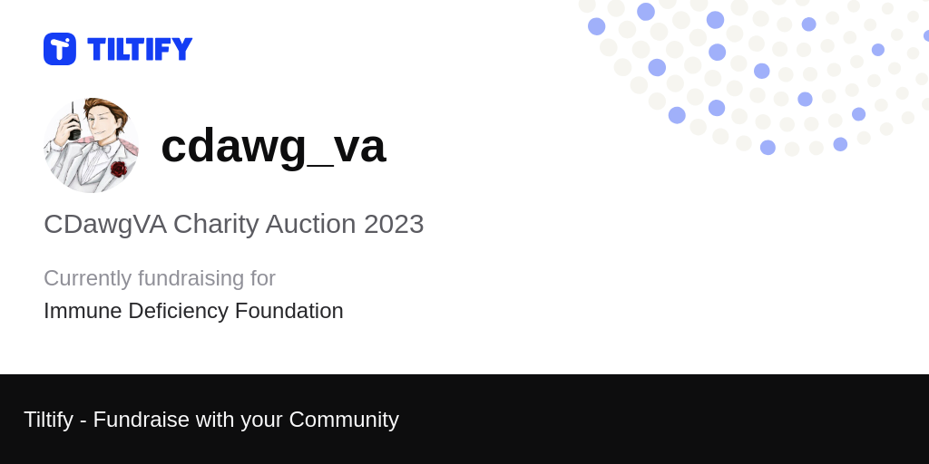 Tiltify CDawgVA Charity Auction 2023