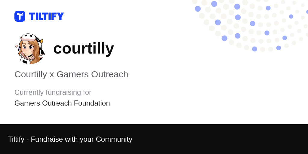 Tiltify Courtilly x Gamers Outreach