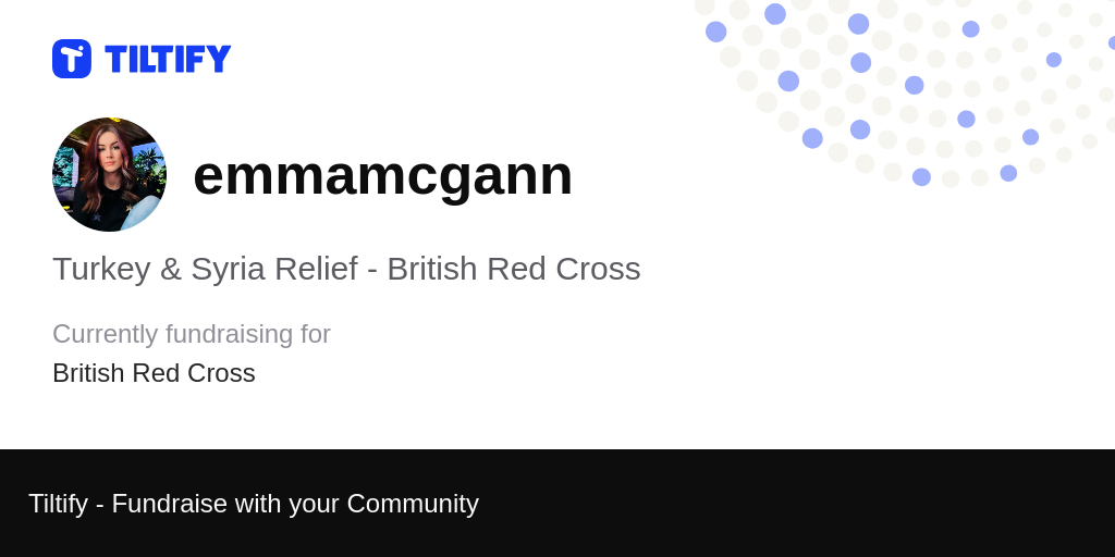 Tiltify - Turkey & Syria Relief - British Red Cross