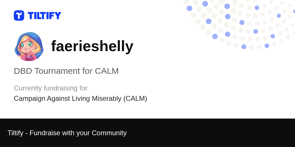 Tiltify DBD Tournament for CALM