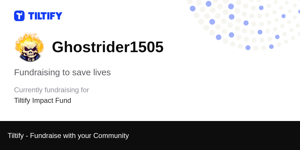 Tiltify - Fundraising to save lives