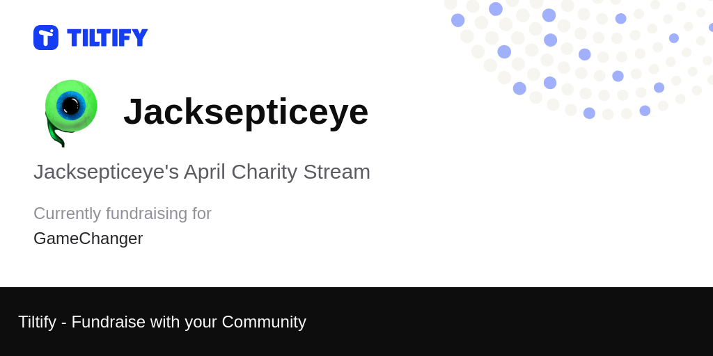 Jacksepticeye's April Charity Stream - Tiltify image