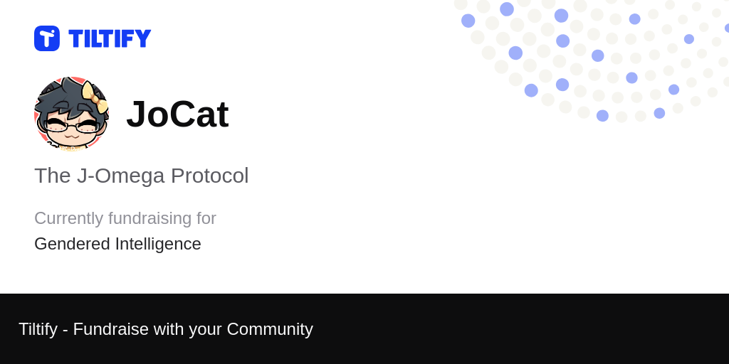 Tiltify The J Omega Protocol