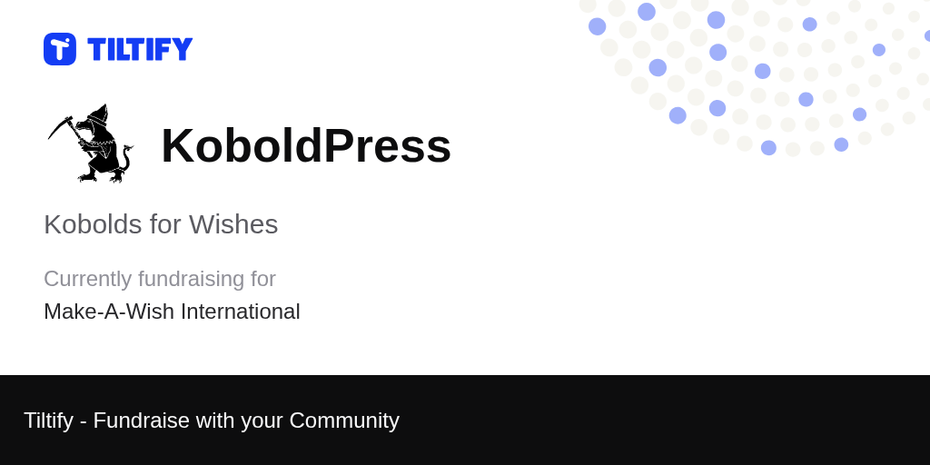 Tiltify Kobolds for Wishes