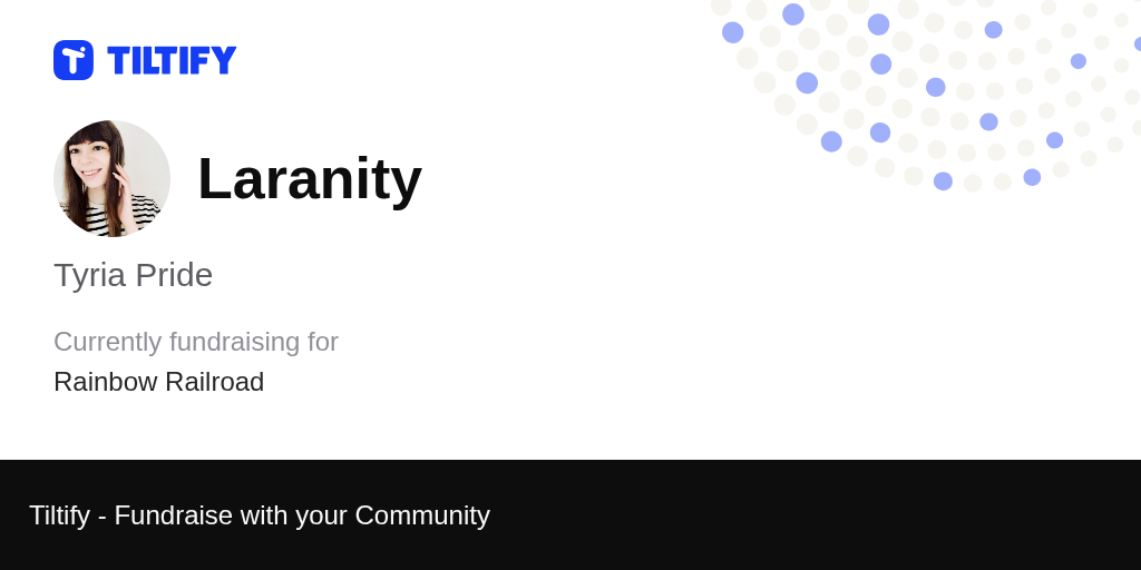 Tiltify Tyria Pride