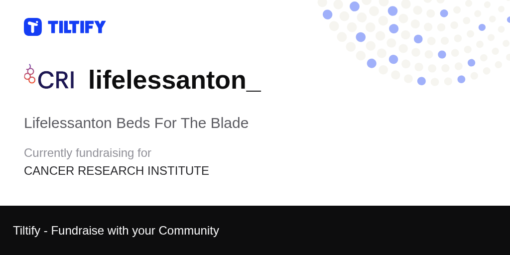 Tiltify Lifelessanton Beds For The Blade