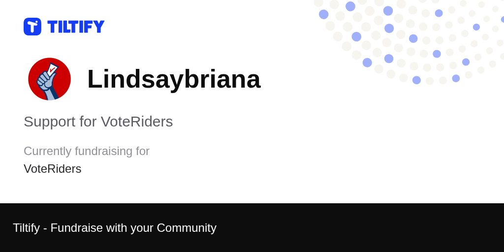 Tiltify - Support for VoteRiders