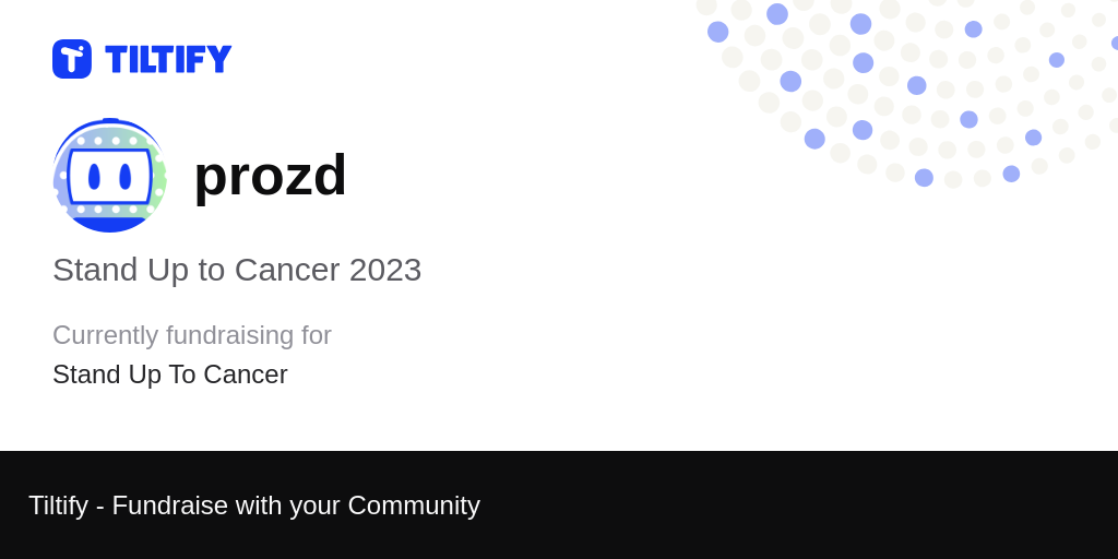 Tiltify - Stand Up to Cancer 2023