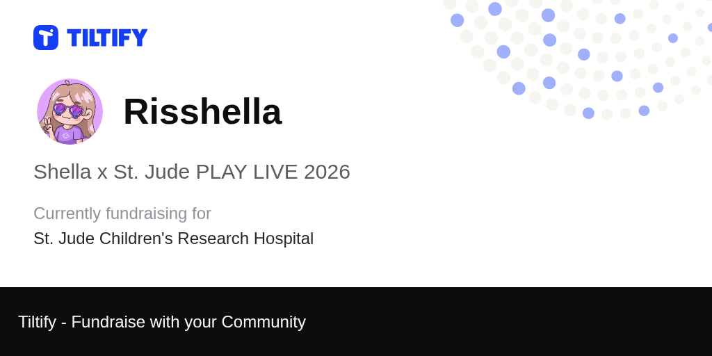 Tiltify - Shella x St. Jude PLAY LIVE 2026