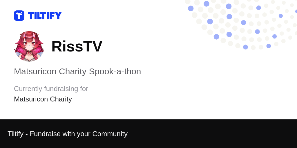 Tiltify - Mar Katoto's Spectacular Spookathon