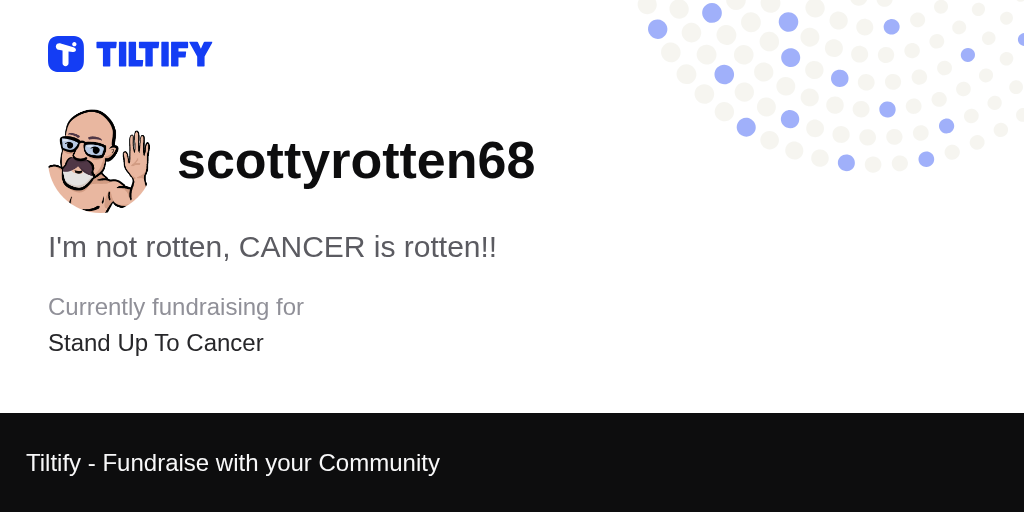 Tiltify - I'm not rotten, CANCER is rotten!!