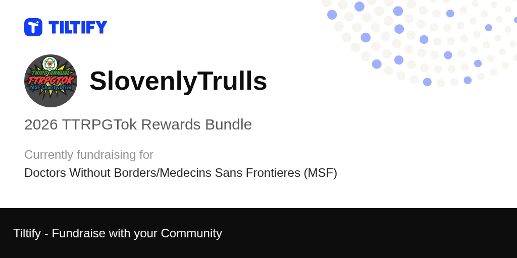 Tiltify - 2026 TTRPGTok Rewards Bundle