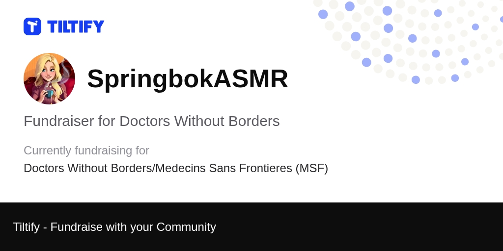 Tiltify - Fundraiser for Doctors Without Borders
