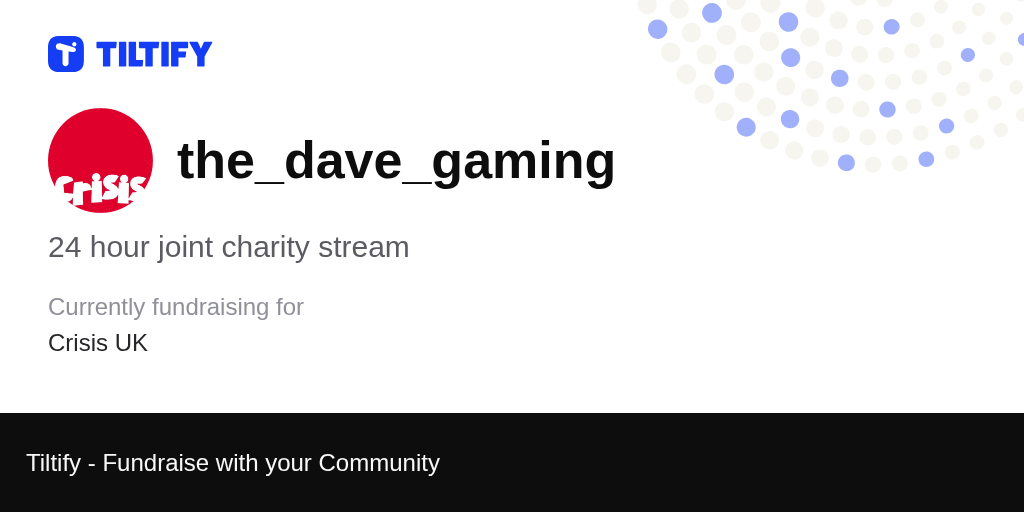 Tiltify 24 Hour Joint Charity Stream
