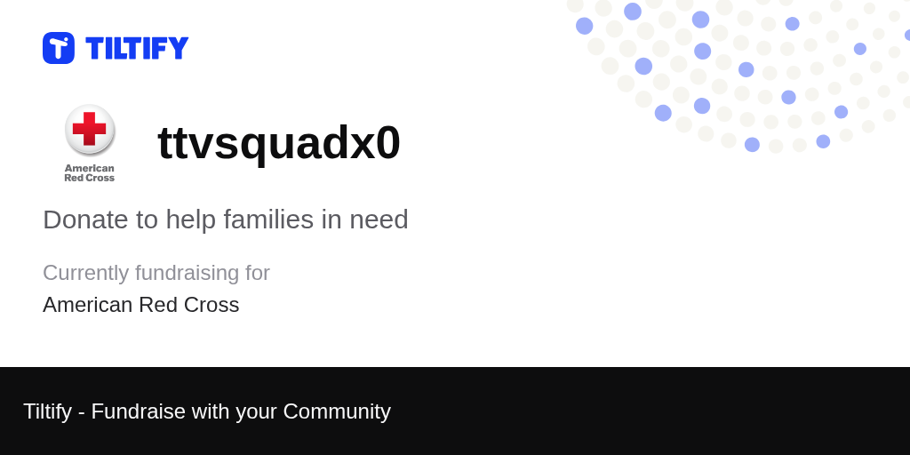 Tiltify Donate to help families in need