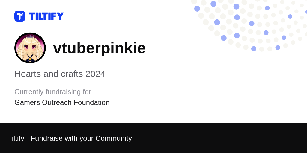 Tiltify Hearts and crafts 2024