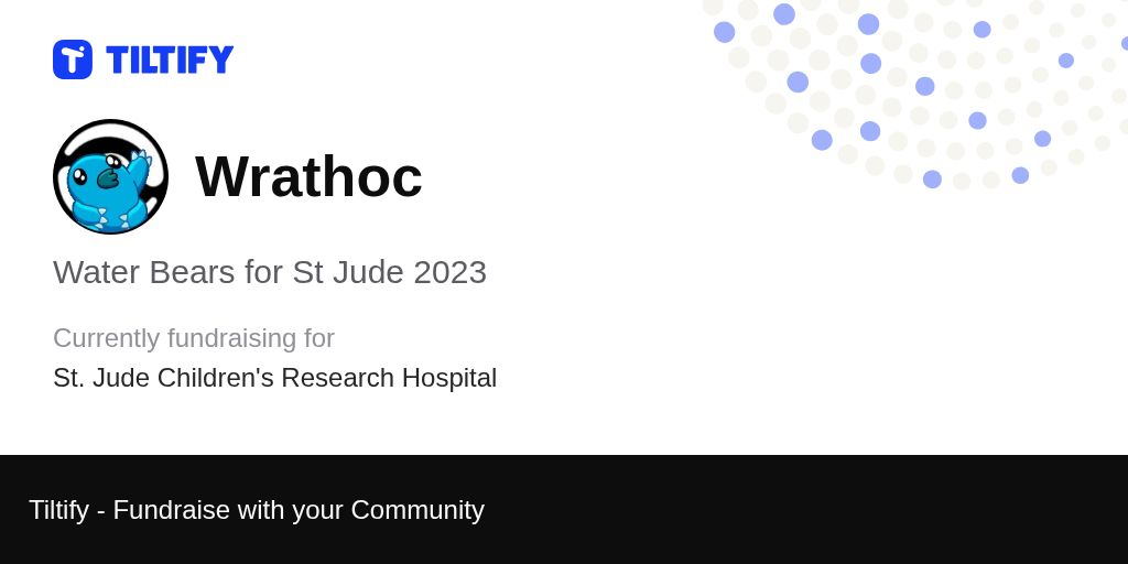 Tiltify Water Bears for St Jude 2023