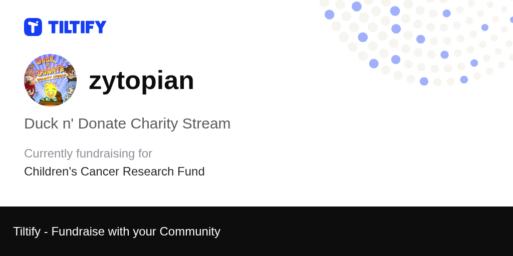 Tiltify Duck n' Donate Charity Stream
