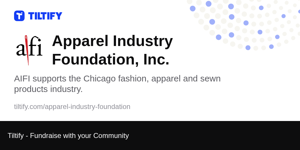 Tiltify Apparel Industry Foundation, Inc.