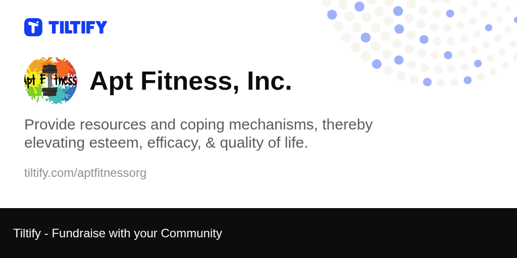Tiltify Apt Fitness, Inc.