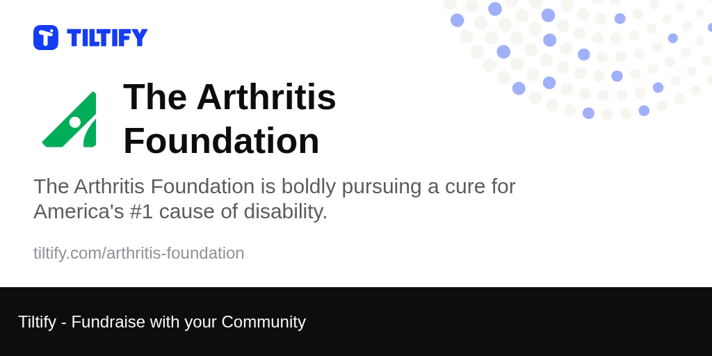 Tiltify The Arthritis Foundation