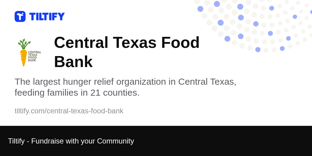 Tiltify Central Texas Food Bank