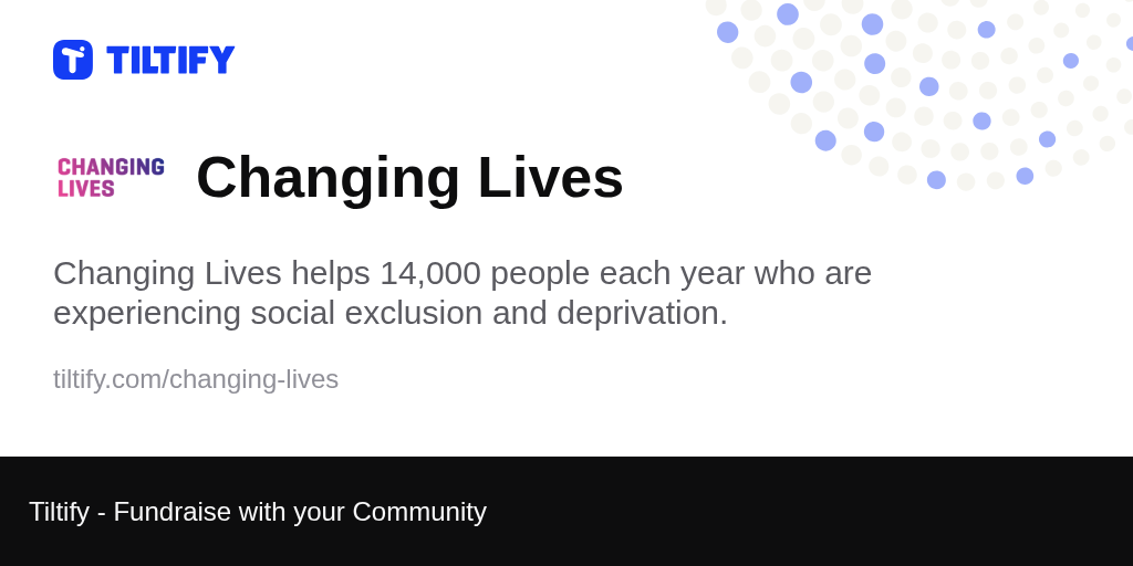 Tiltify Changing Lives