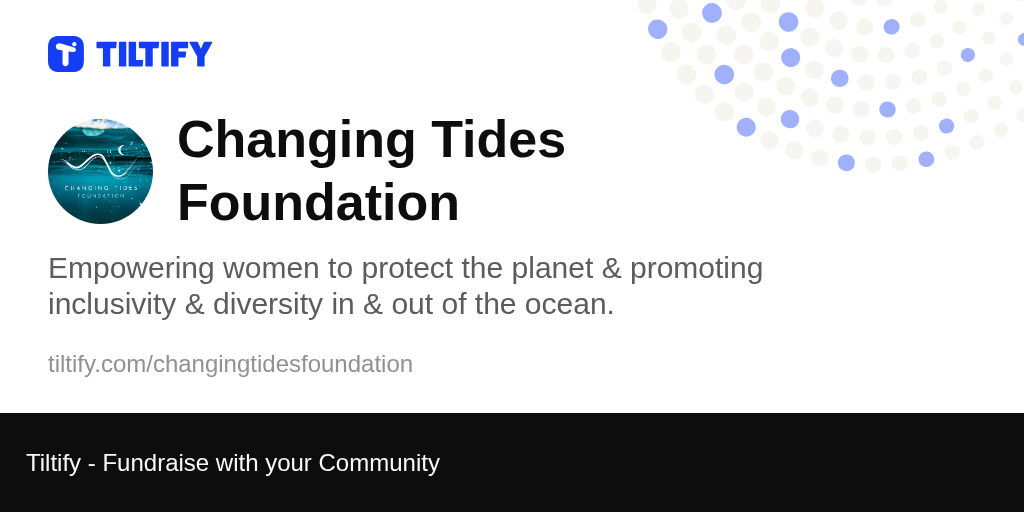 Tiltify - Changing Tides Foundation