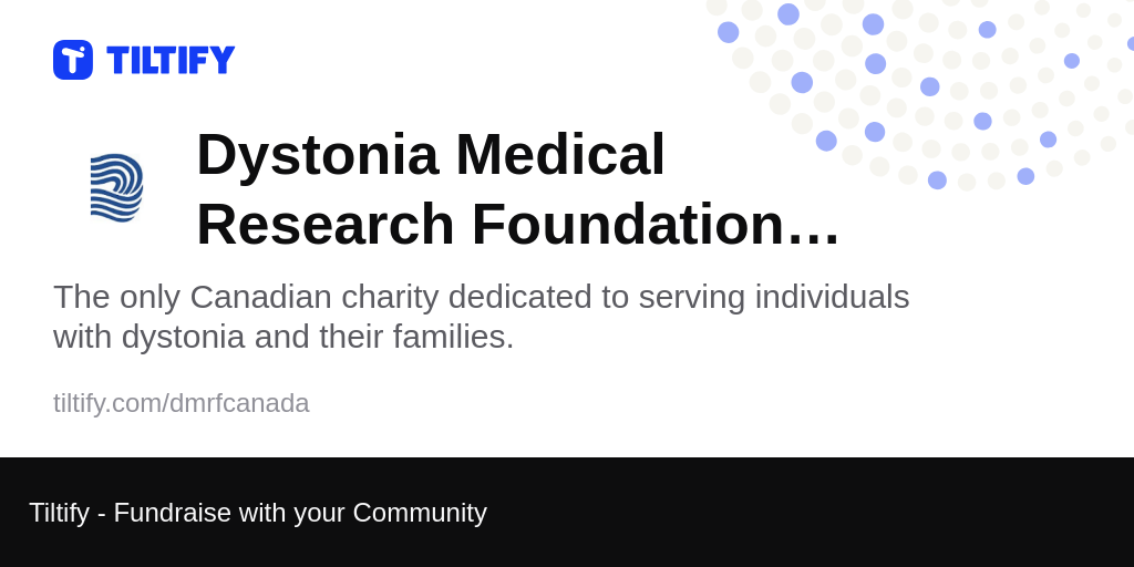 dystonia medical research foundation canada