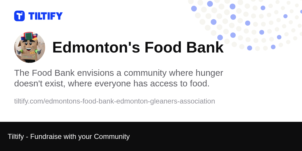 Tiltify Edmonton's Food Bank