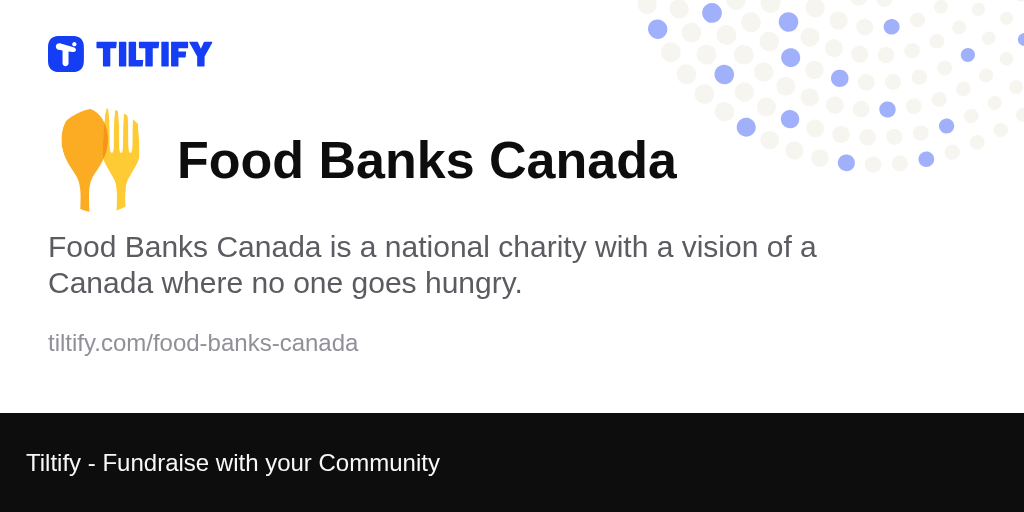 Tiltify Food Banks Canada