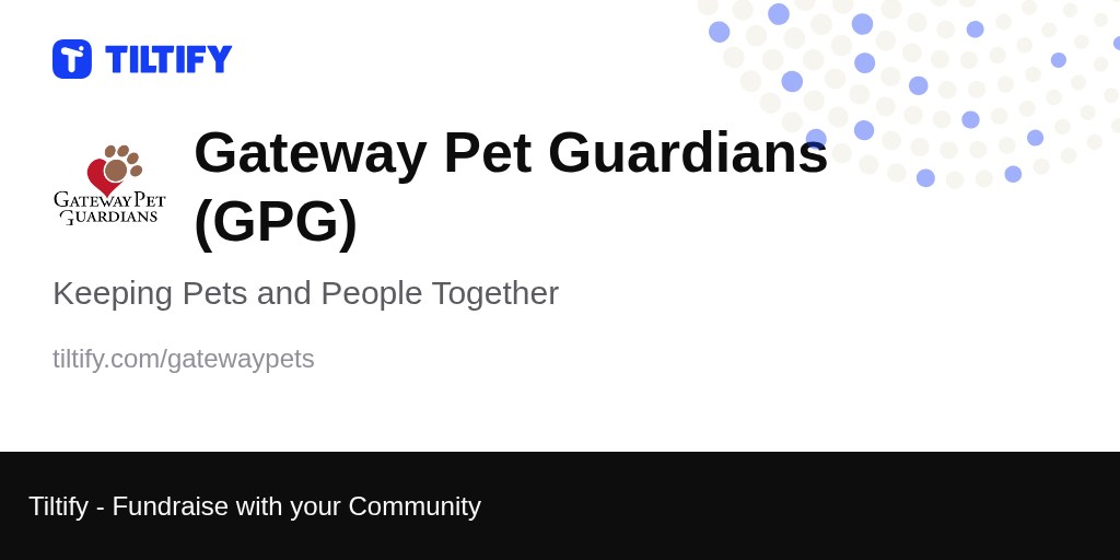 Tiltify Gateway Pet Guardians (GPG)