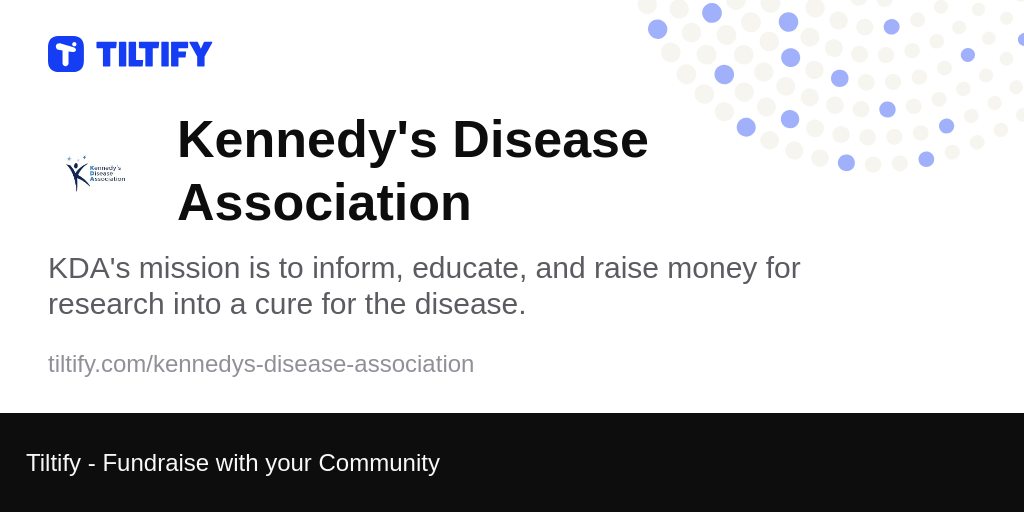 Tiltify Kennedy's Disease Association