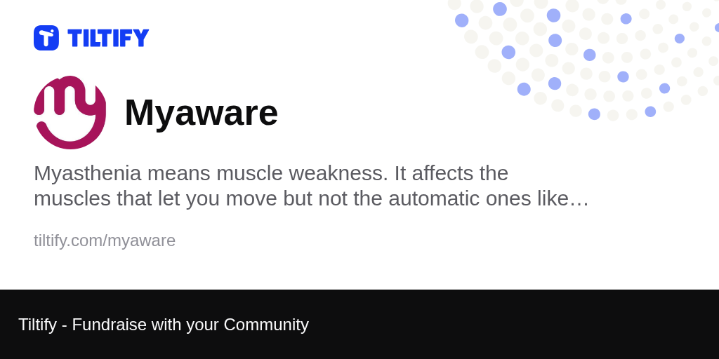 Tiltify - Myaware