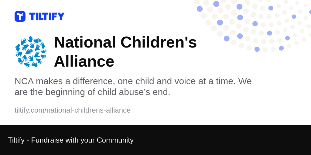 Tiltify National Children's Alliance