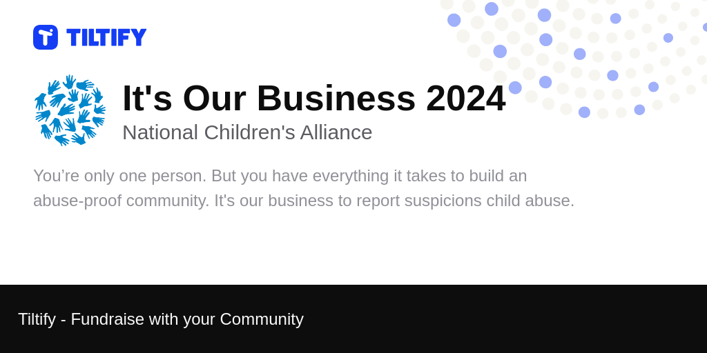 Tiltify It S Our Business 2024   Its Our Business 2024