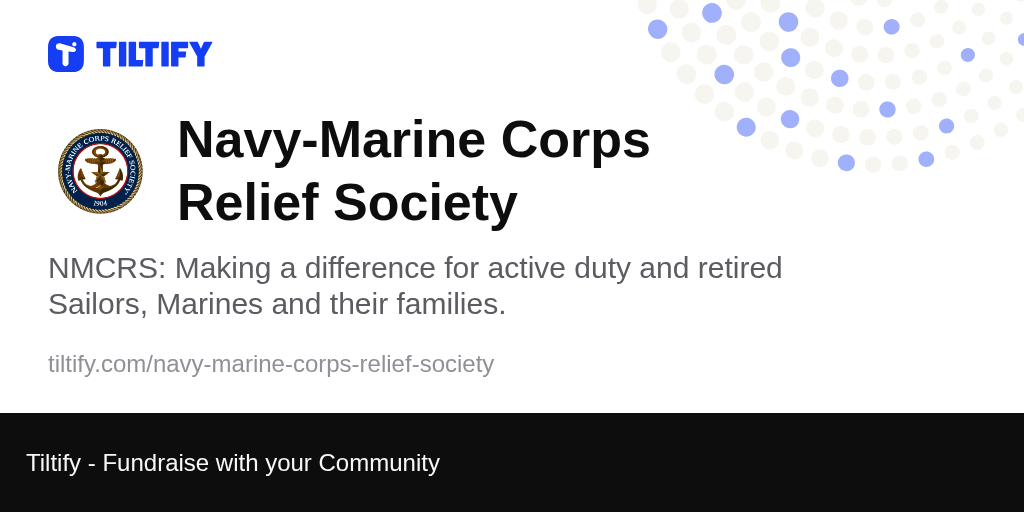 Tiltify - Navy-Marine Corps Relief Society