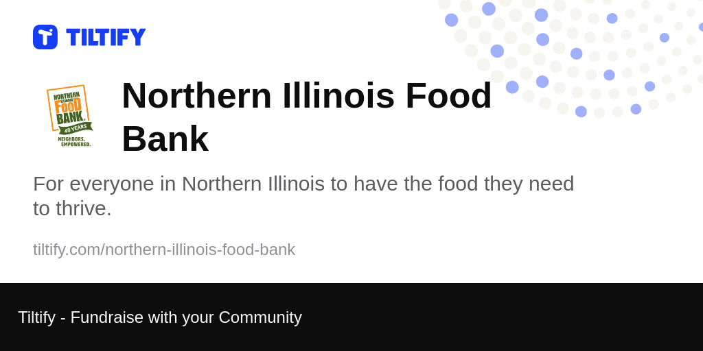 Tiltify Northern Illinois Food Bank