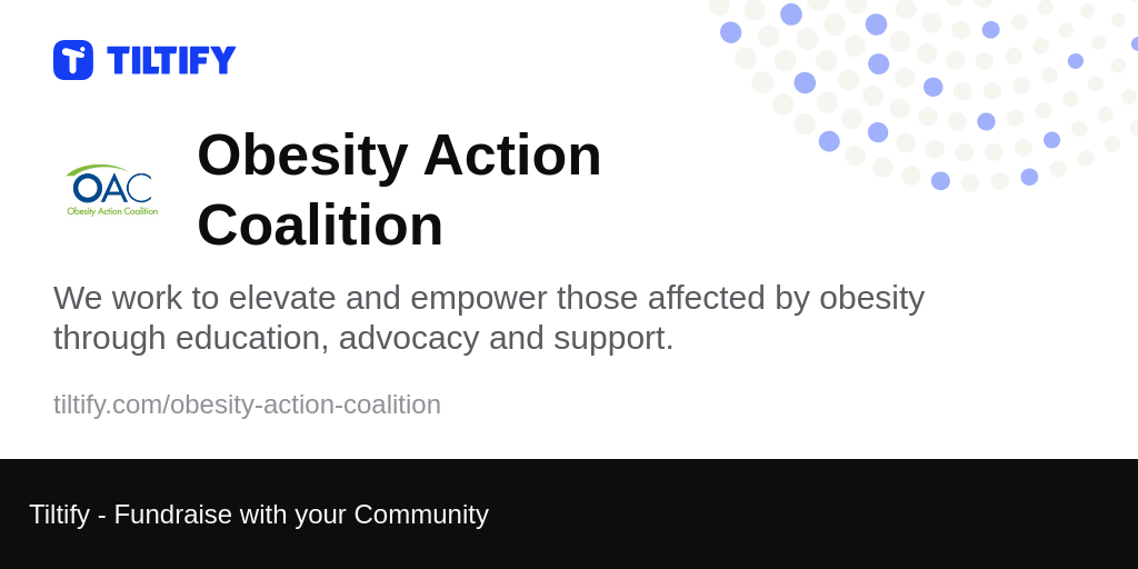 Tiltify - Obesity Action Coalition