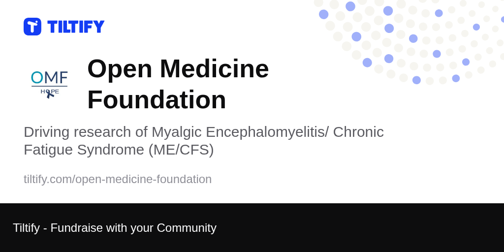 Tiltify Open Medicine Foundation