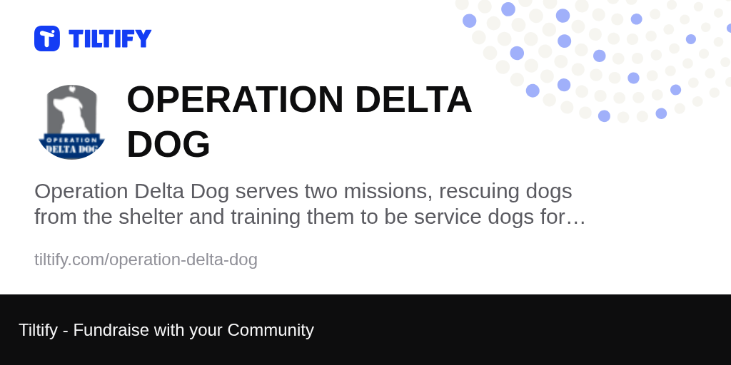 Tiltify OPERATION DELTA DOG