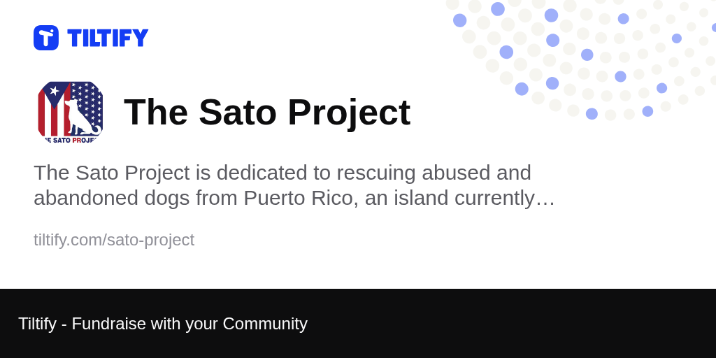 Tiltify - The Sato Project