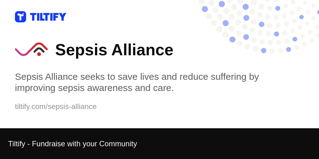 Tiltify - Sepsis Alliance