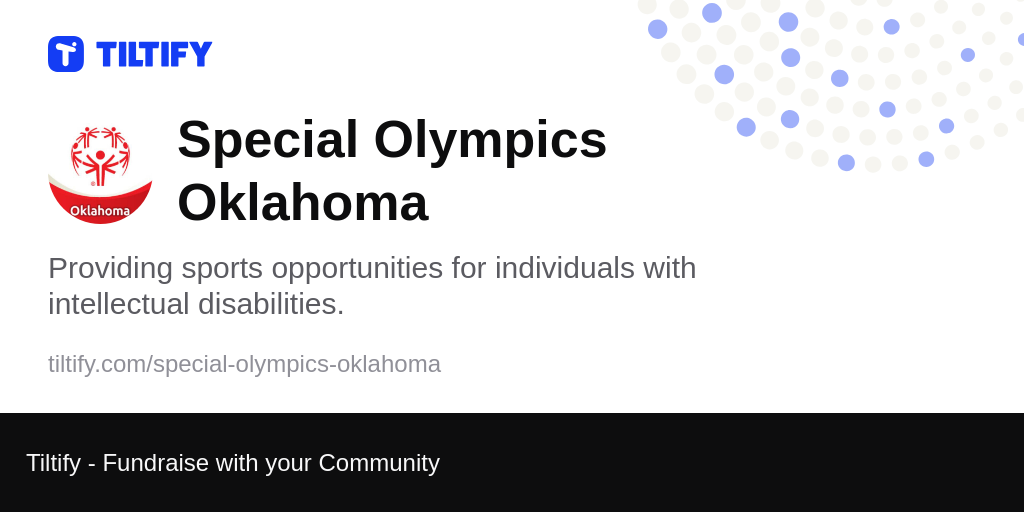Tiltify Special Olympics Oklahoma