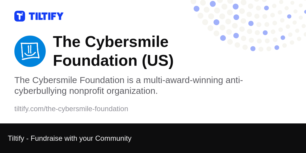 Tiltify The Cybersmile Foundation Us