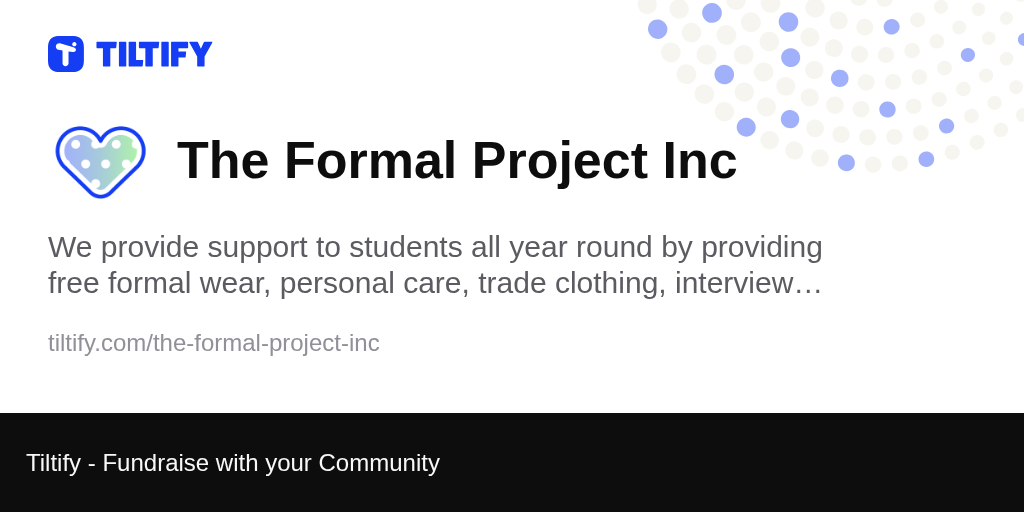 Tiltify - The Formal Project Inc