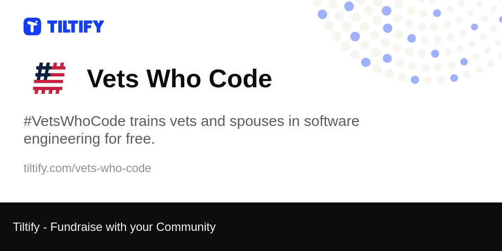 Tiltify - Vets Who Code